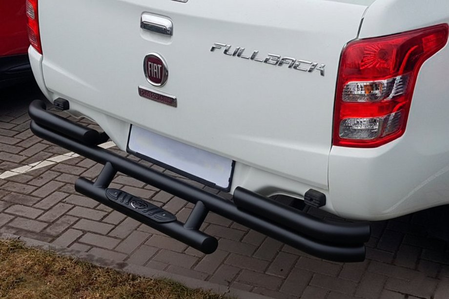 Fiat Fullback 2016- гг. Задняя защита AK-Special Black (нержавейка) Image