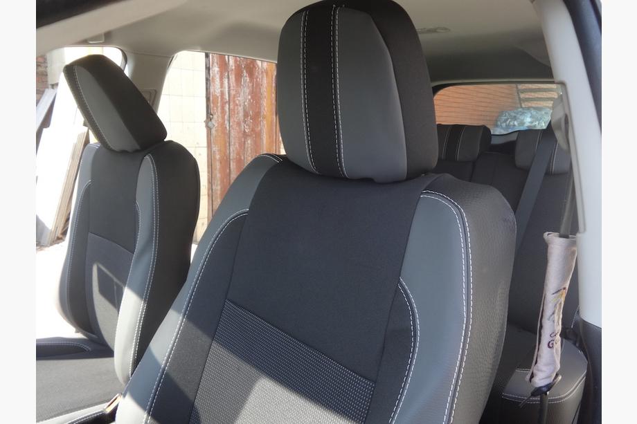 Toyota Rav 4 2013-2018 гг. Авточехлы (Эко-кожа↗Ткань, Premium) Фото 14