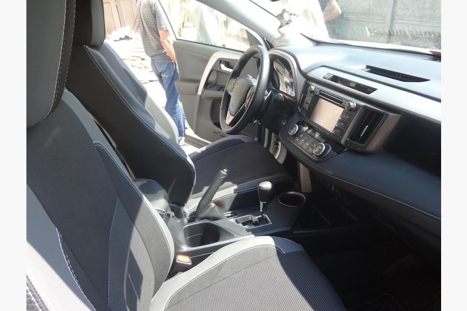 Toyota Rav 4 2013-2018 гг. Авточехлы (Эко-кожа↗Ткань, Premium) Фото 32