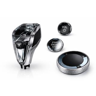 Комплект хрустальных элементов салона (селектор АКПП + кнопки) BMW X6 G06 2019–2027 гг. фото 3