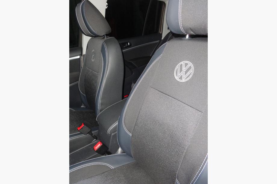Volkswagen Tiguan 2007-2016 гг. Авточехлы (Эко-кожа↗Ткань, Premium) Фото 20