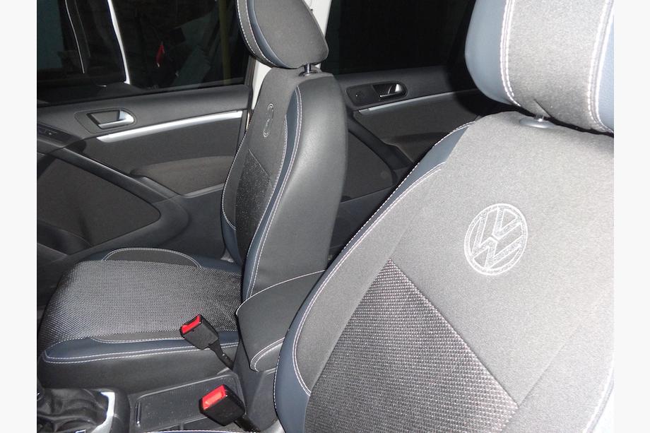 Volkswagen Tiguan 2007-2016 гг. Авточехлы (Эко-кожа↗Ткань, Premium) Фото 28
