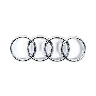 Передняя эмблема Audi хром (285 x 100 мм) фото 1