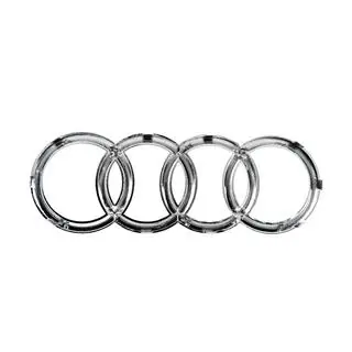 Передняя эмблема Audi хром (285 x 100 мм) фото 4