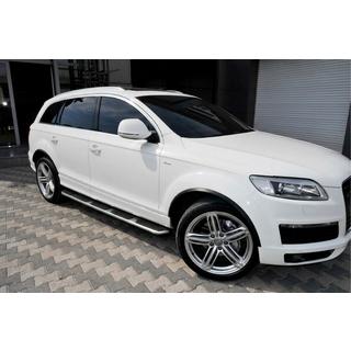Боковые пороги OEM (без креплений, 2 шт., алюминий) Audi Q5 2008-2017 гг. фото 1