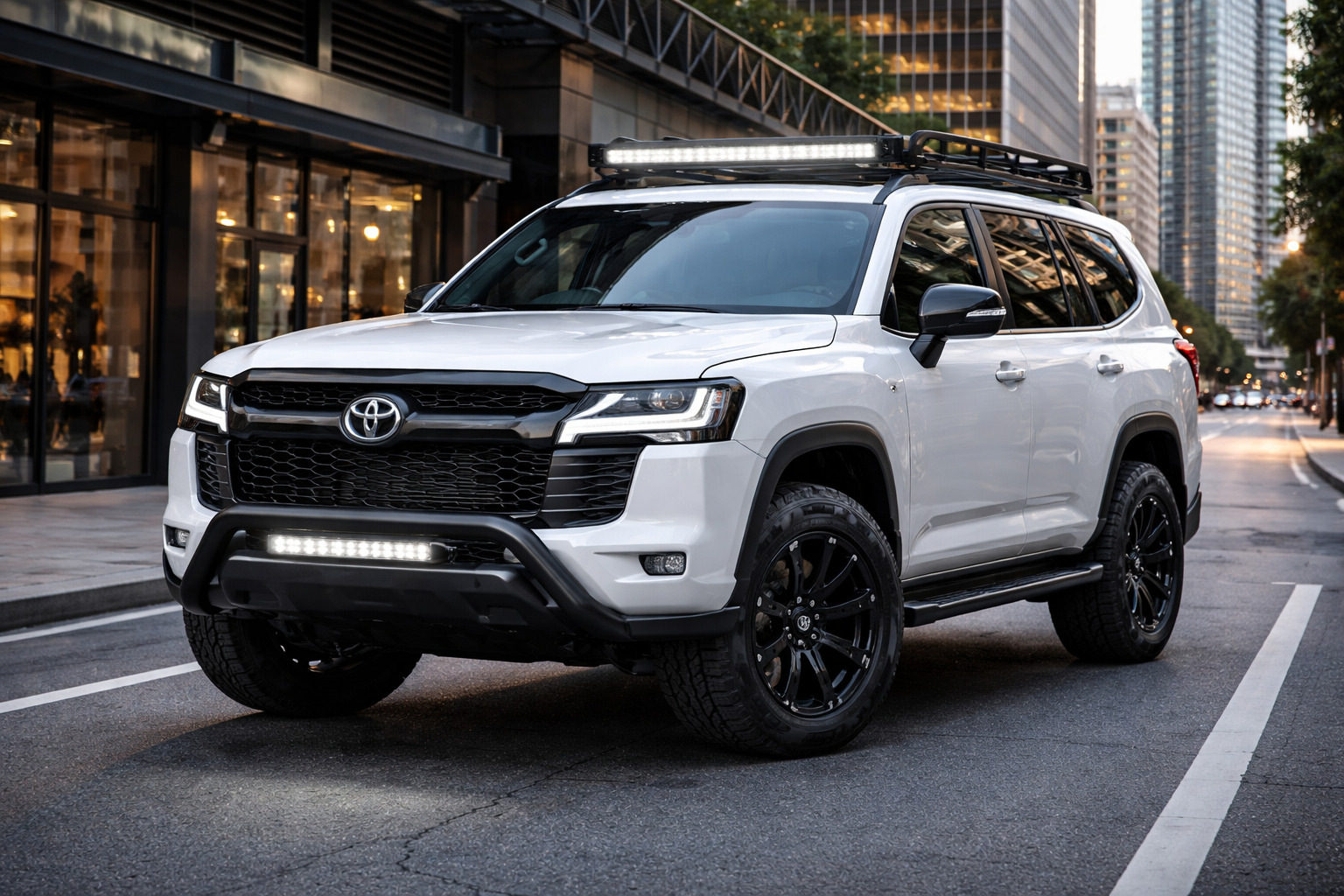 Стартовый апгрейд Toyota Land Cruiser 300 для города без колхоза