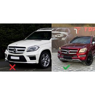 Передняя решетка радиатора GT Panamericana (для GL Low) Mercedes GL/GLS сlass X166 2012-2019 гг. фото 2