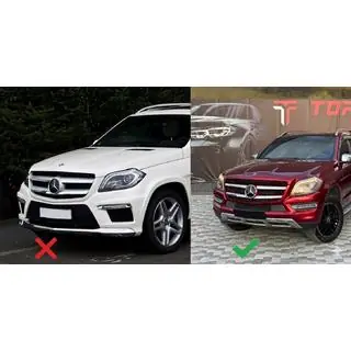 Передняя решетка радиатора GT Panamericana (для GL Low) Mercedes GL/GLS class X166 2012-2019 гг. фото 2