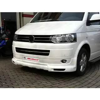 Накладка на передний бампер Sport 2 (грунт под покраску) Volkswagen T5 2010-2015 гг. фото 2