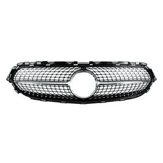 Передняя решётка Diamond Silver (для Base, 2020-2023) Mercedes E-class coupe C238 2016-2024 гг. фото 1