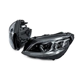 Передние фары Full LED (для галогена, 2 шт.) Mercedes C-сlass W205 2014-2021 гг. фото 2