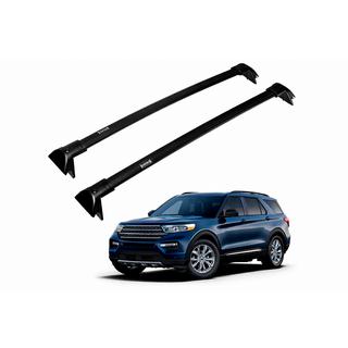 Багажник (поперечины) на интегрированные рейлинги OEM (2019-2023, 2 шт) Ford Explorer 2019- гг. фото 2