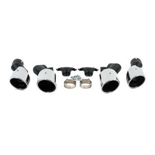 Насадки на глушитель V2 Silver в стиле X5M F95 BMW X5 G05 2019–2026 гг. фото 1