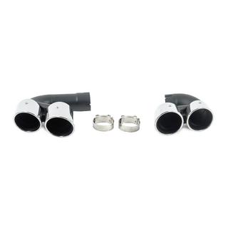 Насадки на глушитель V1 Silver в стиле X5M F95 BMW X5 G05 2019–2026 гг. фото 1