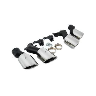 Насадки на глушитель V2 Silver в стиле X6M F96 BMW X6 G06 2019–2027 гг. фото 4