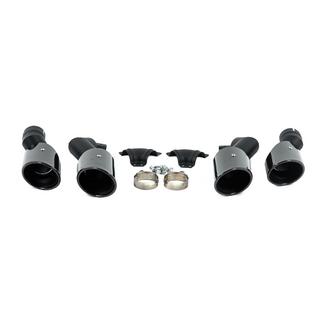 Насадки на глушитель V2 Black в стиле X6M F96 BMW X6 G06 2019–2027 гг. фото 1