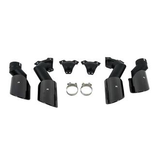 Насадки на глушитель V2 Black в стиле X6M F96 BMW X6 G06 2019–2027 гг. фото 2