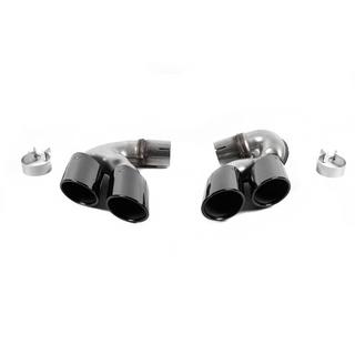 Насадки на глушители V1 Black в стиле X6M F96 BMW X6 G06 2019–2027 гг. фото 2