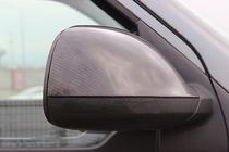 Volkswagen Amarok 2010-2022 гг. Накладки на Зеркала (2 шт, Натуральный Карбон) фото 4