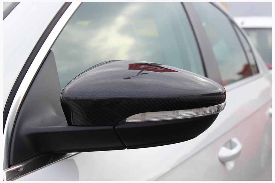 Volkswagen EOS 2011-2016 гг. Накладки на Зеркала (2 шт, Натуральный Карбон) Фото 11