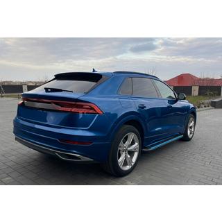 Боковые пороги Maya Blue (2 шт., Алюминий) Audi Q8 2018- гг. фото 1