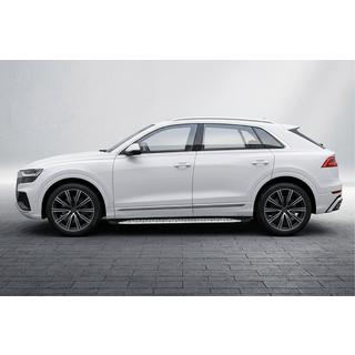 Боковые Подножки Shining V1 (2 шт., Алюминий) Audi Q8 2018- гг. фото 1