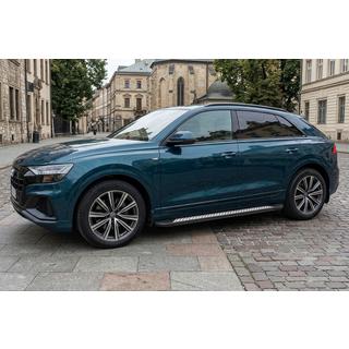 Боковые Подножки Vision New Black (2 шт., Алюминий) Audi Q8 2018- гг. фото 1