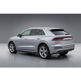 Боковые пороги Allmond Black (2 шт., алюминий) Audi Q8 2018- гг. фото 1