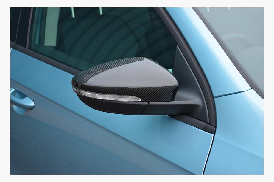 Volkswagen Scirocco 2008-2017 гг. Накладки на Зеркала (2 шт, Натуральный Карбон) Фото 15