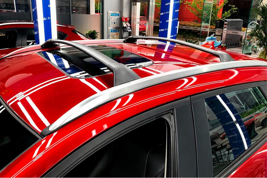 Mazda CX-3 2015- гг. Интегрированные рейлинги OEM (2 шт.) Серый Фото 7
