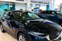 Mazda CX-30 2019- гг. Интегрированные рейлинги OEM (2 шт.) Черный фото 3