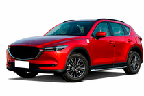 Mazda CX-5 2017–2025 гг. Интегрированные рейлинги HARMS (2 шт.) Серый фото 2