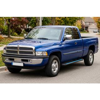 Боковые пороги Maya Blue (2 шт., Алюминий) Dodge RAM (BR/BE) 1994–2002 гг. фото 1