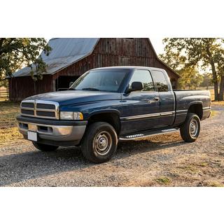 Боковые пороги Tayga V2 (2 шт., Алюминий) Dodge RAM (BR/BE) 1994–2002 гг. фото 1