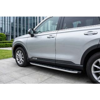 Боковые пороги Fullmond (2 шт., Алюминий) Honda CRV 2022- гг. фото 1