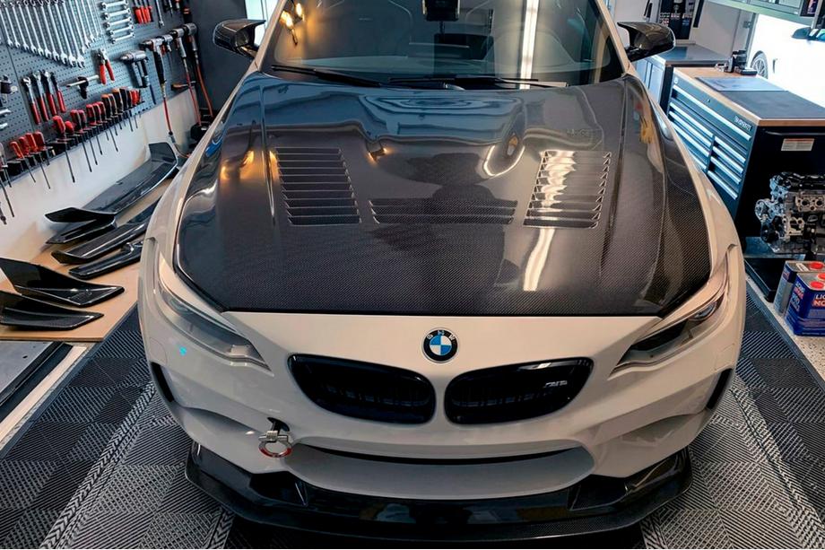 BMW 2 серия F22/F23 2014-2021 гг. Капот V4 (Карбон) Фото 1