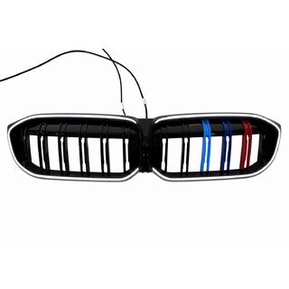 Ноздри M-Color LED (2022+, чёрный глянец) BMW 3 серия G20/G21 2018- гг. фото 2