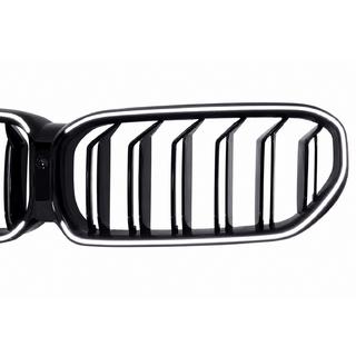 Ноздри M-Look V1 LED (2021-2023, черный глянец) BMW 5 серия G30/G31 2017–2023 гг. фото 4