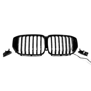 Ноздри 1 Bar LED (2019-2022, черный глянец) BMW X5 G05 2019–2026 гг. фото 2