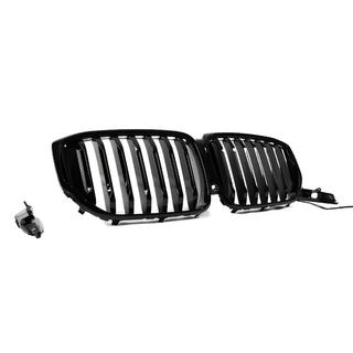 Ноздри 1 Bar LED (2019-2022, черный глянец) BMW X5 G05 2019–2026 гг. фото 4