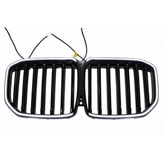 Ноздри 1 Bar LED (2019-2022, черный глянец) BMW X7 G07 2019- гг. фото 2