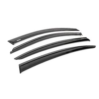 Ветровики с чёрным молдингом Niken Luxury (4 шт) BMW 5 серия G30/G31 2017–2023 гг. фото 3