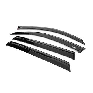 Ветровики с чёрным молдингом Niken Luxury (4 шт) BMW X5 G05 2019–2026 гг. фото 2