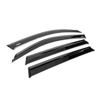 Ветровики с чёрным молдингом Niken Luxury (4 шт) BMW X5 G05 2019–2026 гг. фото 3
