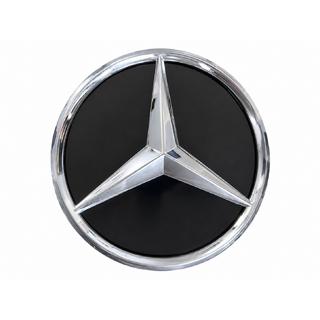 Передняя эмблема в глянцевом корпусе (18,4 см) Mercedes ML W164 2005-2011 гг. фото 1