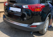 Toyota Rav 4 2013-2018 гг. Накладка на багажник OmsaLine нержавейка (2013-2016) фото 1