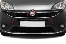 Fiat Doblo II 2010-2022 гг. Накладка вокруг нижней решетки радиатора (2015↗, нерж. сталь) фото 1