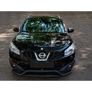 Передняя защита Black (нерж. сталь) Nissan Qashqai 2007-2010 гг.