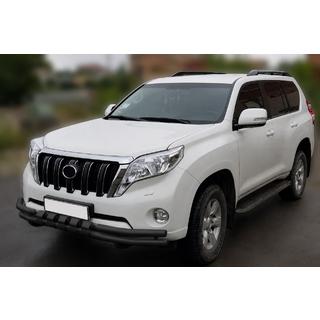 Передняя защита (кенгурятник) F3-31 Black (нерж.) Toyota Land Cruiser Prado 150 2009-2023 гг. фото 1
