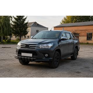 Передняя защита F3-34 Black (нерж.) фото 3
